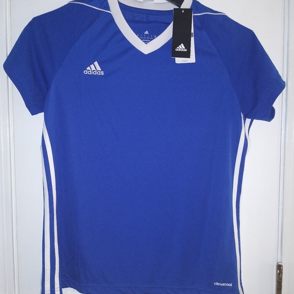Adidas Climacool Blue Jersey Shirt - Picture 1 of 3